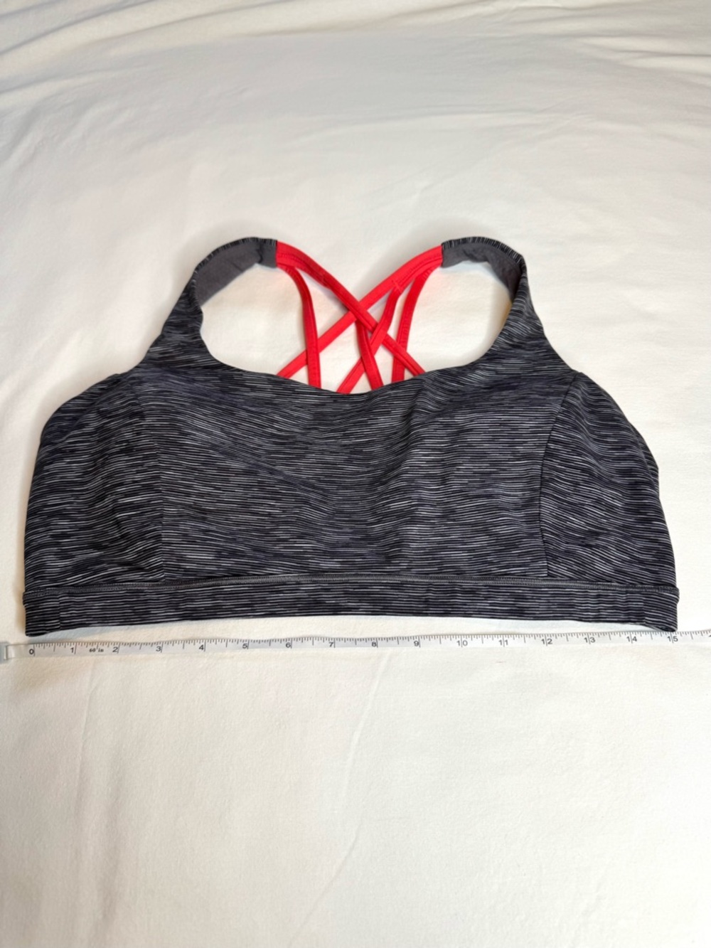 Lululemon Free To Be Serene Bra Size 14 Strappy Back Pink Punch C/D Cup - Picture 7 of 15